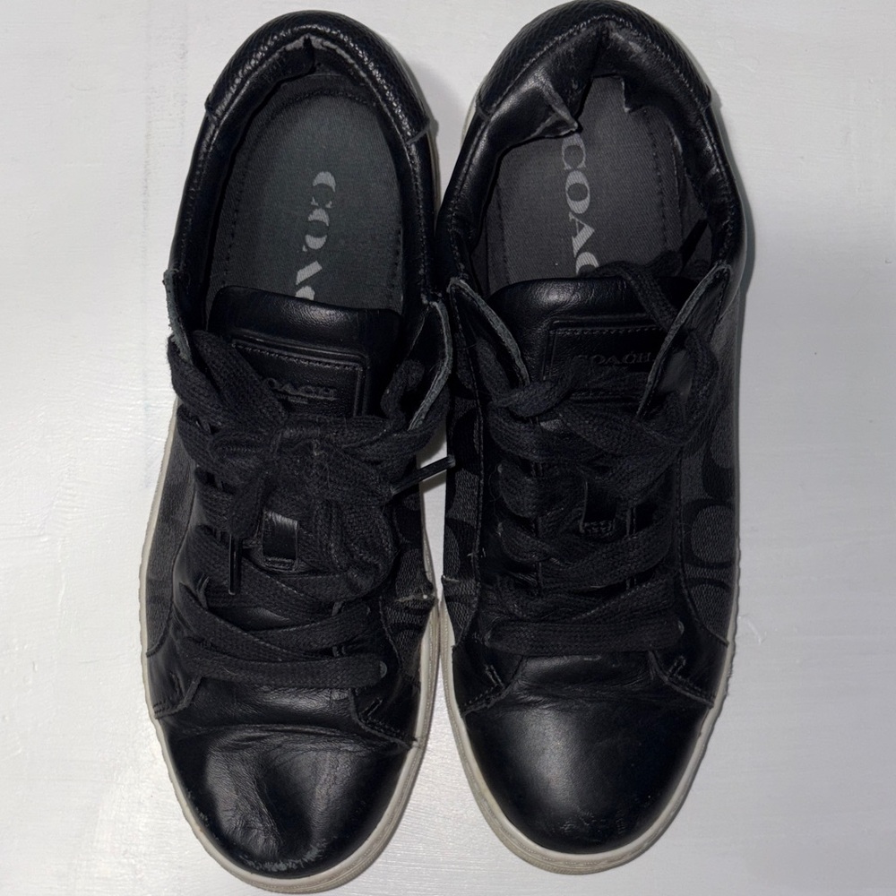 Coach Black Sneakers size 7.5 EUR 40.5 used condition - Picture 9 of 15